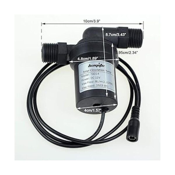 bayite BYT7A014A DC 12V Bomba de circulación solar de