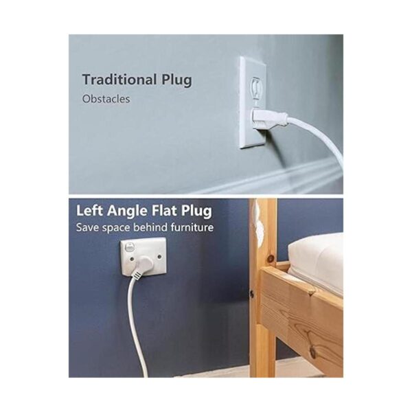 Regleta de alimentación con enchufe plano USB Baykul cubo_5