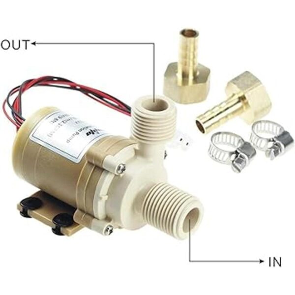 bayite BYT7A006 DC 12V Bomba de circulación solar de agua