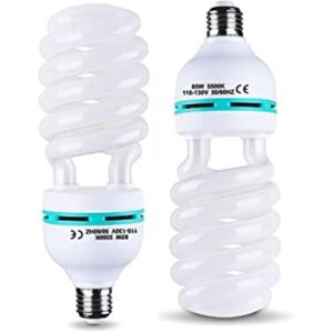 2 bombillas de 85 W 5500 K CFL Roas luz diurna espiral_1
