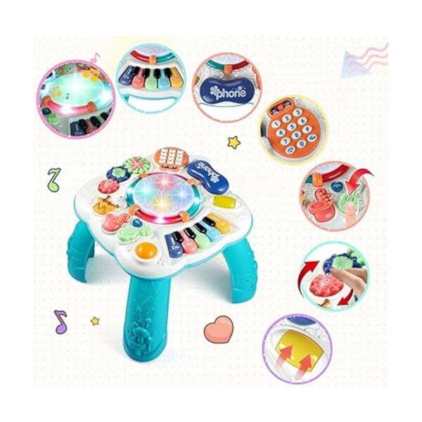 BACCOW Juguetes para bebés mesa de actividades para bebés_2
