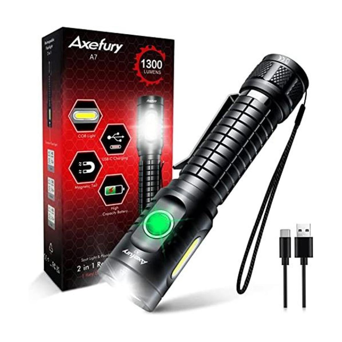 Linterna linterna LED magnética recargable de alta