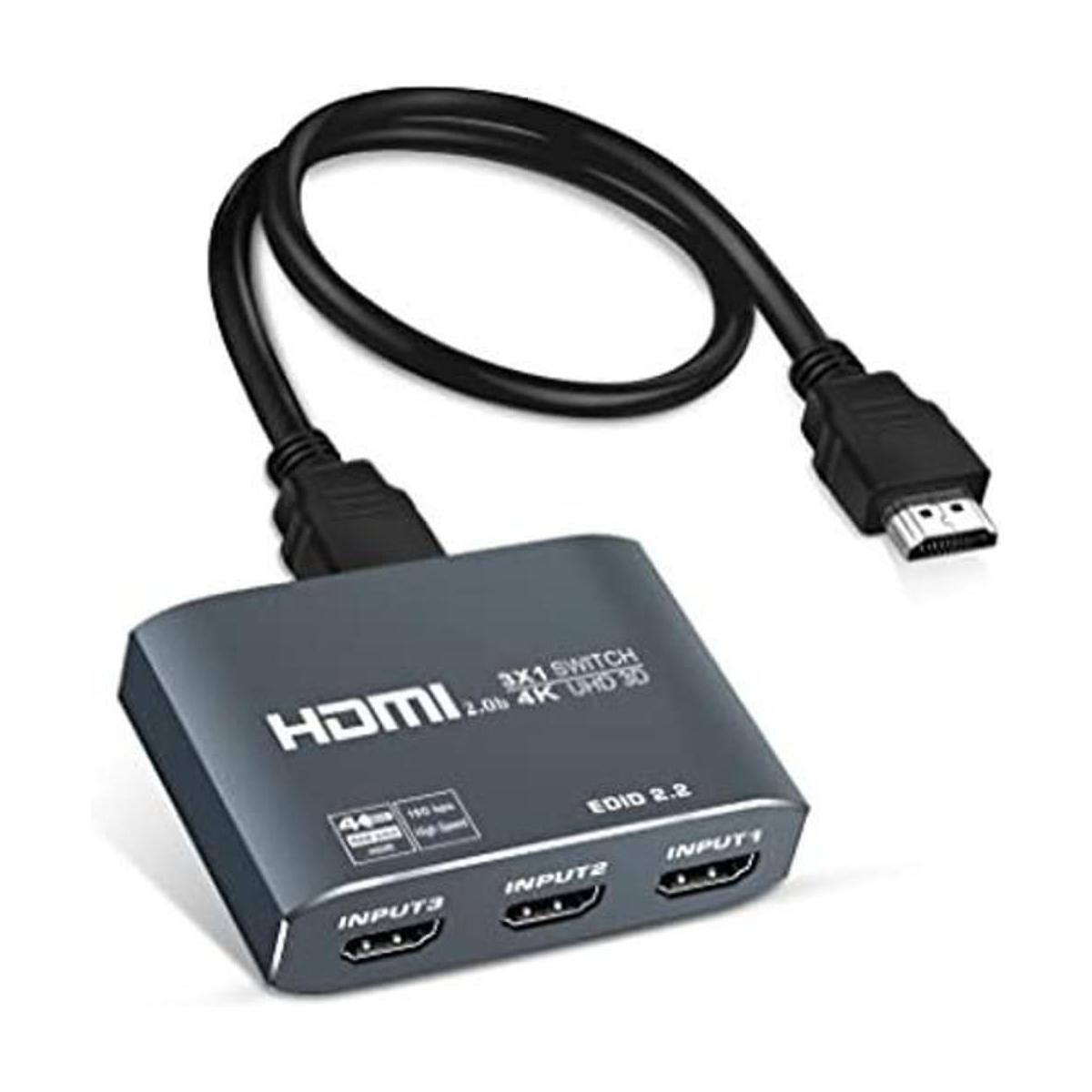 Interruptor HDMI 4K 60Hz de 3 puertos avedio Links