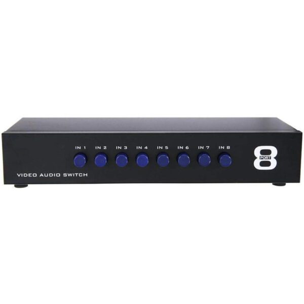 axGear Conmutador AV 8 puertos salida 8 en 1 salida a_3