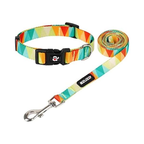 Azuza Juego de collar y correa para perro diseño de