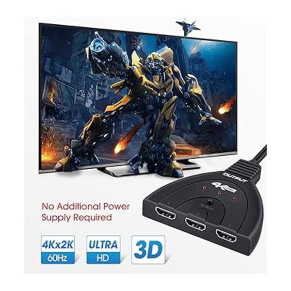 4K60Hz HDMI Switch 3 Port avedio links 4K HDMI Switcher_2