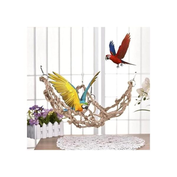 Litewoo Bird Cargo Climbing Net Pet Bird Toy Parrot_4