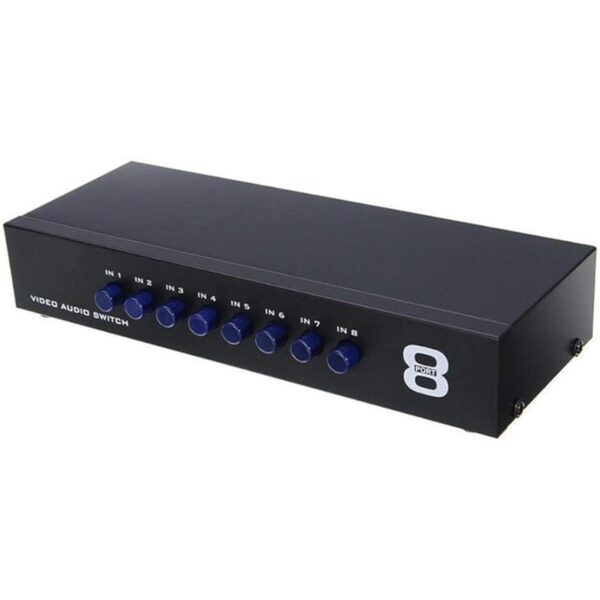 axGear Conmutador AV 8 puertos salida 8 en 1 salida a_4