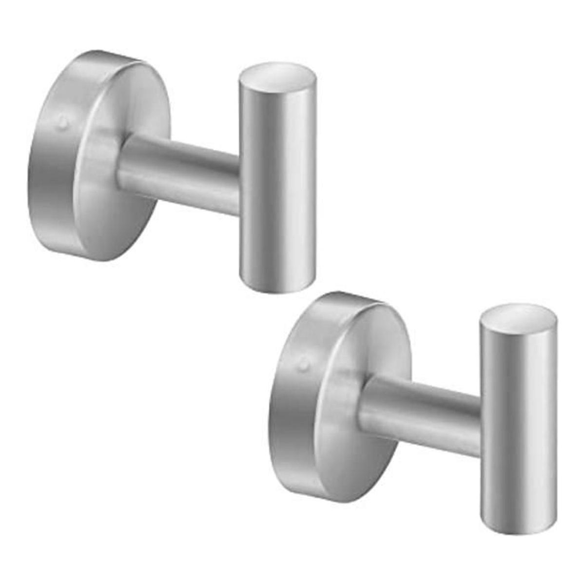 Gancho de toalla de níquel cepillado para pared de baño