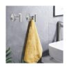Gancho de toalla de níquel cepillado para pared de baño