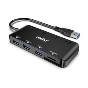 Lector de tarjetas SD USB concentrador USB Atolla con_1
