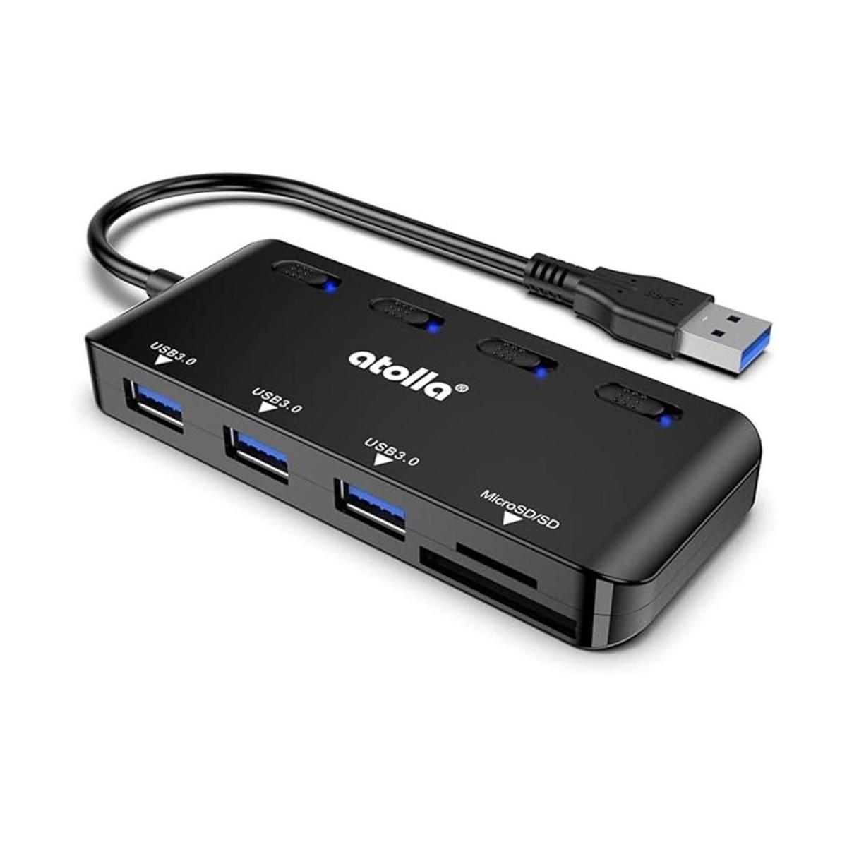 Lector de tarjetas SD USB concentrador USB Atolla con