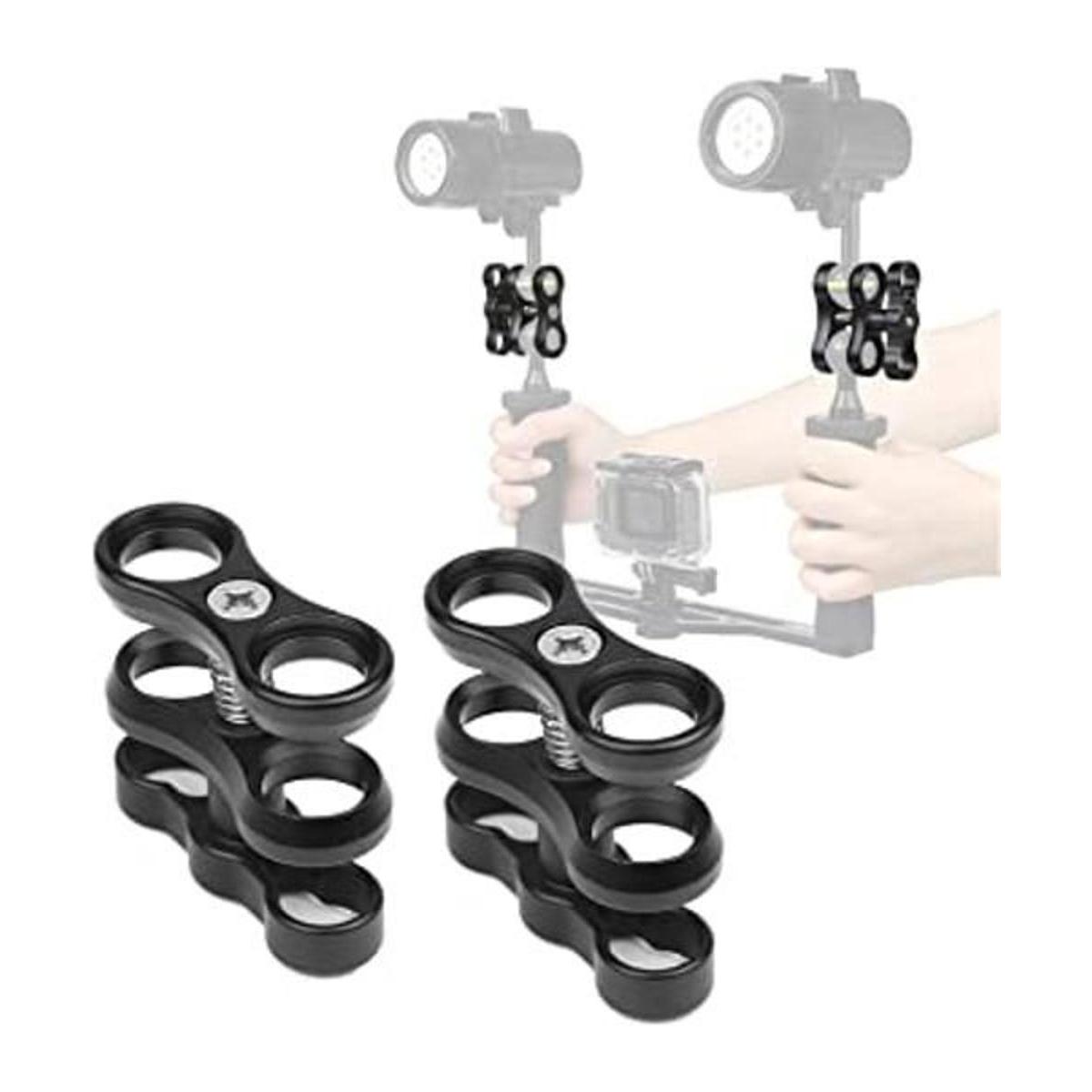 2 abrazaderas de bola de aluminio de 1 pulgada para