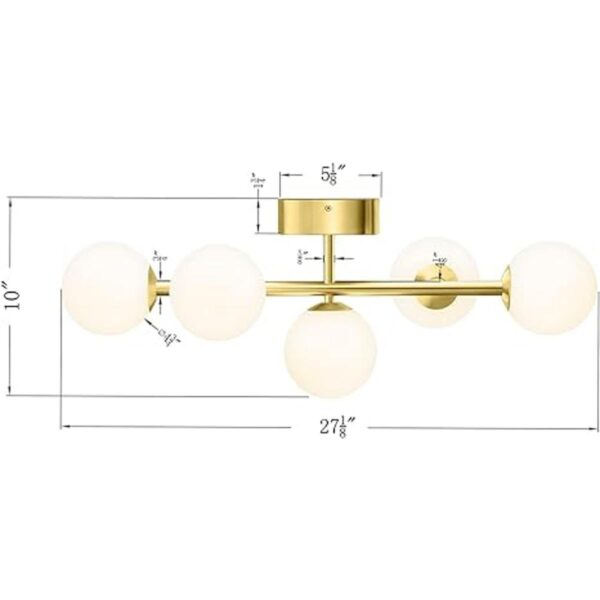 Luces de tocador de baño 5 luces lámpara de baño moderna_2