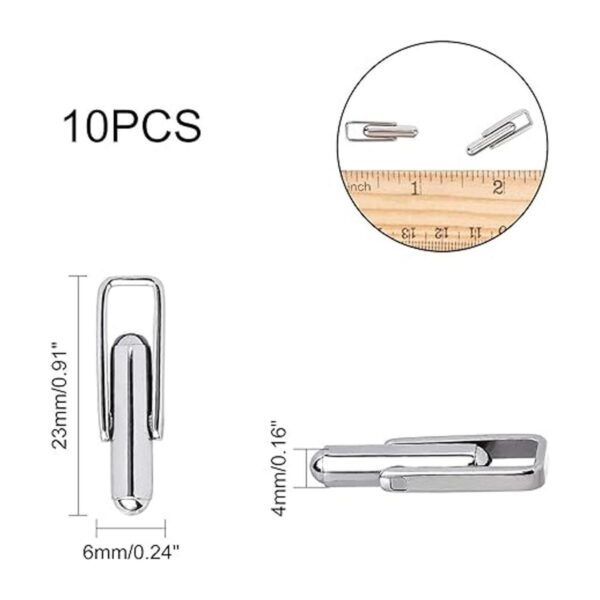 ARRICRAFT 10 gemelos de acero inoxidable con botón de