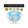 JIMEJV Parque de juegos de animales pequeños con cubierta