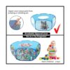 JIMEJV Parque de juegos de animales pequeños con cubierta