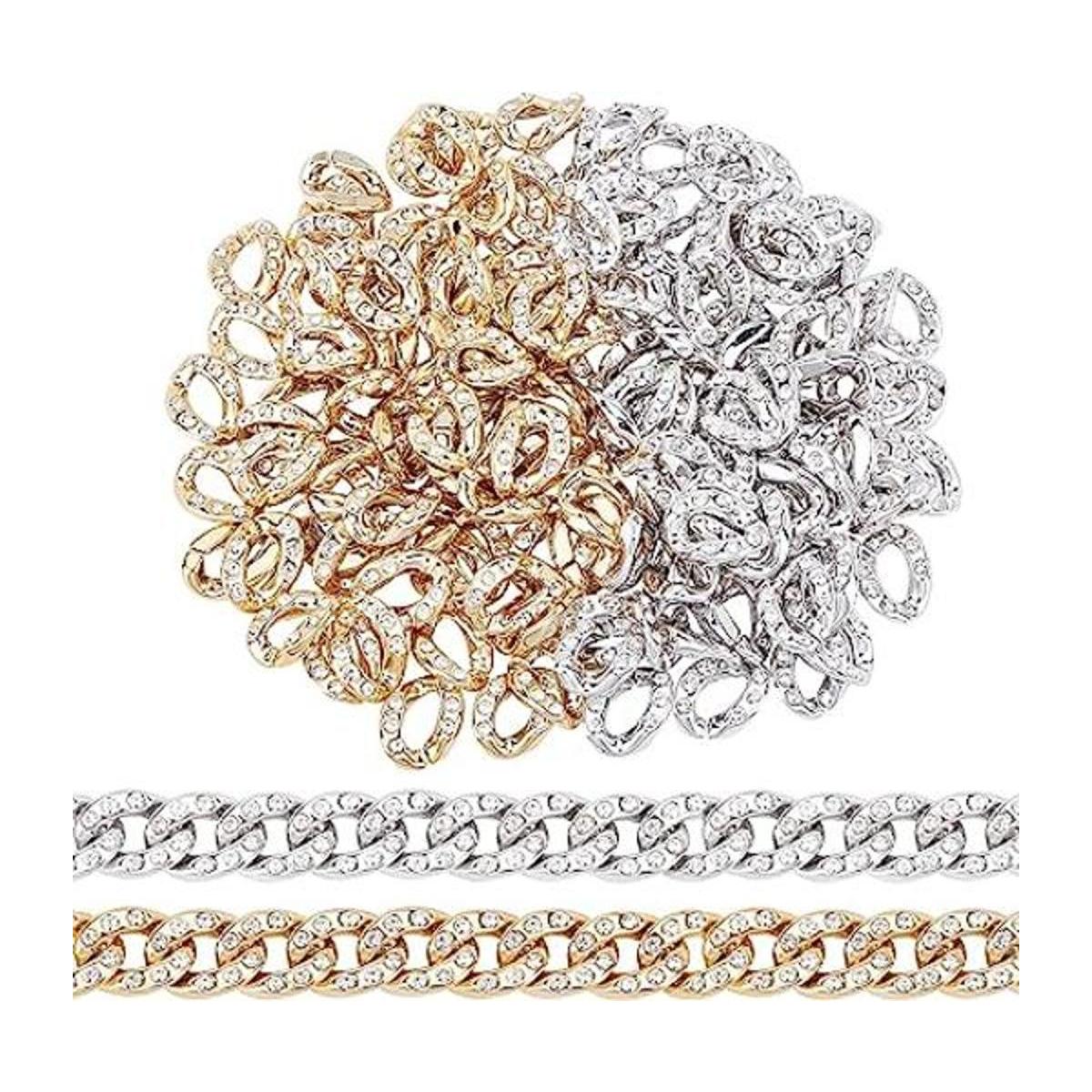 arricraft 140 anillos de plástico de 2 colores conectores