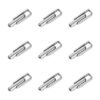 ARRICRAFT 10 gemelos de acero inoxidable con botón de