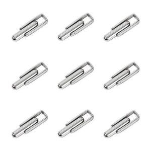 ARRICRAFT 10 gemelos de acero inoxidable con botón de