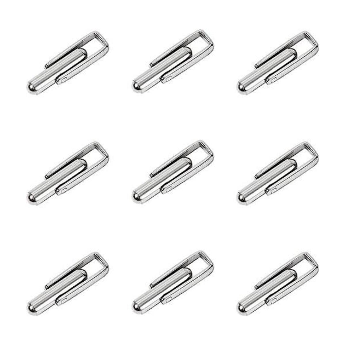 ARRICRAFT 10 gemelos de acero inoxidable con botón de