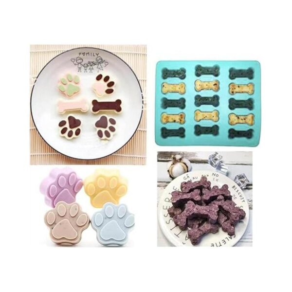 Juego de 3 moldes para galletas y espátula bandejas de_5