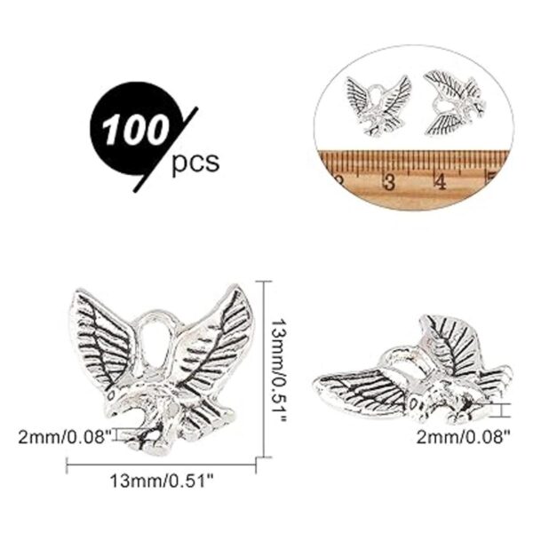 arricraft 100 colgantes de águila de plata antigua_2
