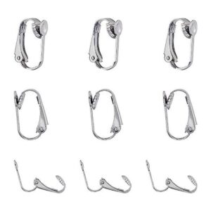 ARRICRAFT 20 piezas de aretes de plata con clip de acero