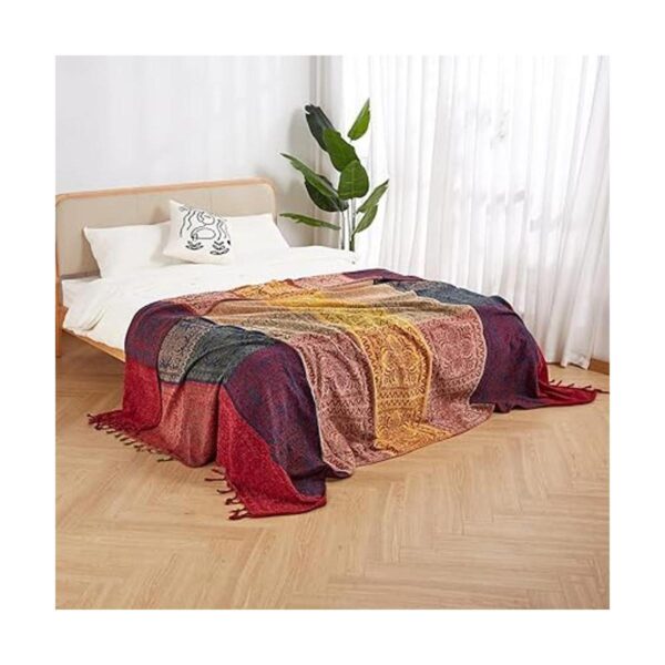 amorus Funda bohemia para sofá manta de felpilla jacquard_3