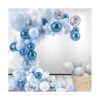 Kit de arco de guirnalda de globos azules 109 unidades