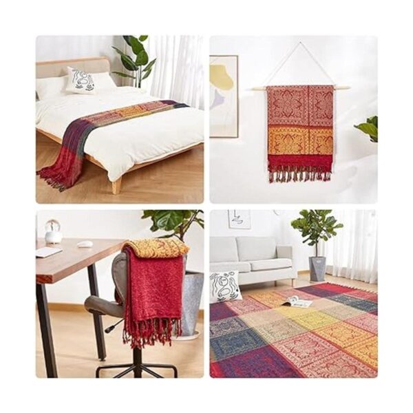 amorus Funda bohemia para sofá manta de felpilla jacquard_6