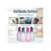 Botellas de chorro de colores botella recargable de 12