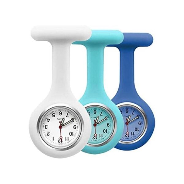 Juego de 3 relojes de silicona para enfermeras bolsillo_1