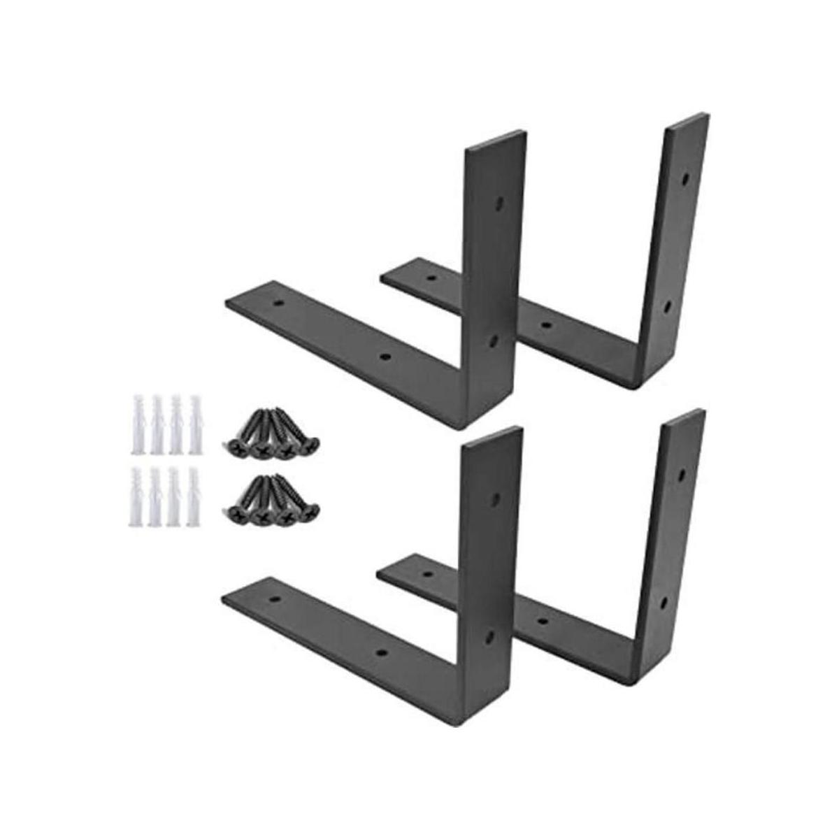 OVOV 4 soportes de acero para estante de hierro