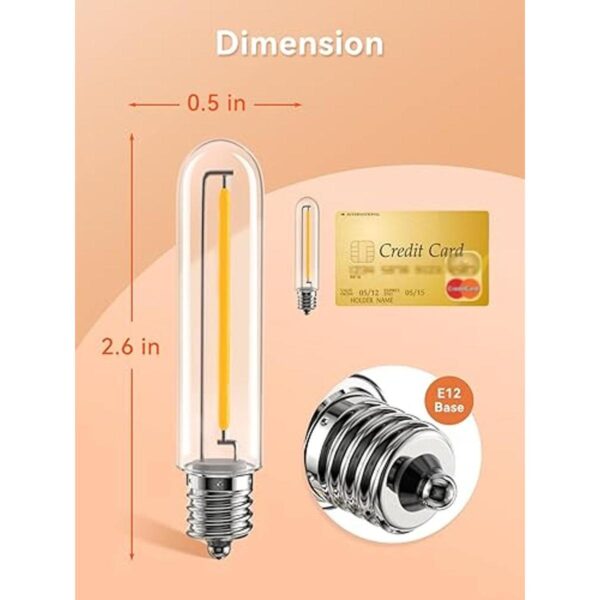 Bombillas LED de repuesto de 1 W T13 paquete de 4_2