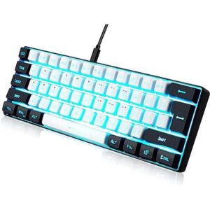 ABUCOW WhiteBlack Minimalist Portable Wired Gaming_1