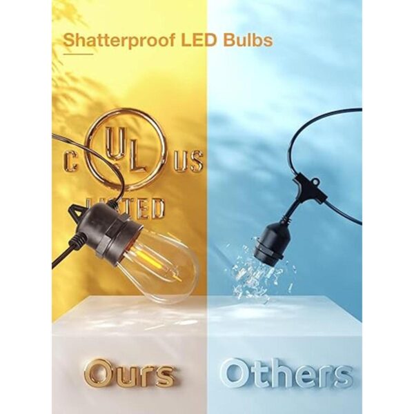 addlon Cadena de luces LED para exteriores de 150 pies 3_4