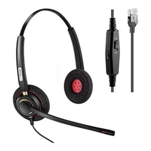 Arama Auriculares para teléfono RJ9 con micrófono con_1