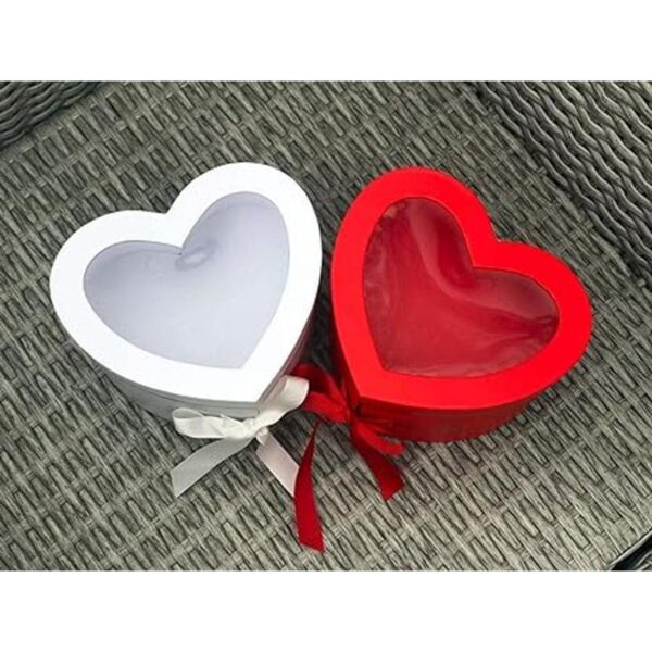 Unikpackaging Caja de 2 niveles con forma de corazón para_5