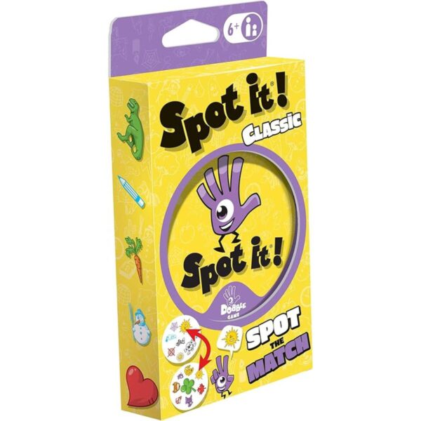 Spot It Mini juego de cartas clásico. Juego para niños._1