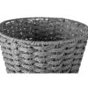 Papelera redonda de mimbre y cesta de basura para_4