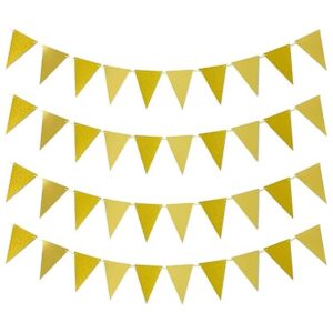 Zwiebeco Bandera de banderines dorados de 39 pies_1