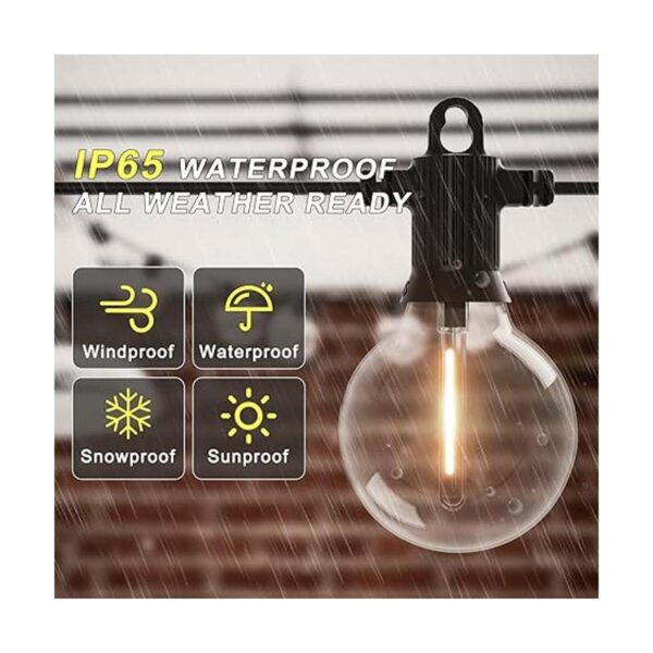 Cadena de luces LED para exteriores luces LED de 25 pies_3
