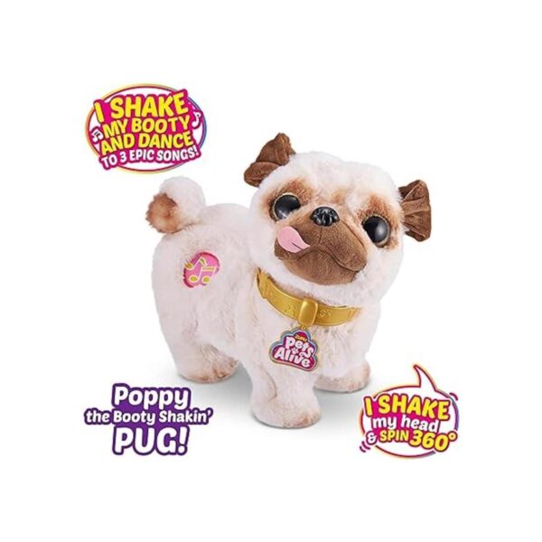 Pets Alive Poppy The Booty Shakin Pug Juguete de_2