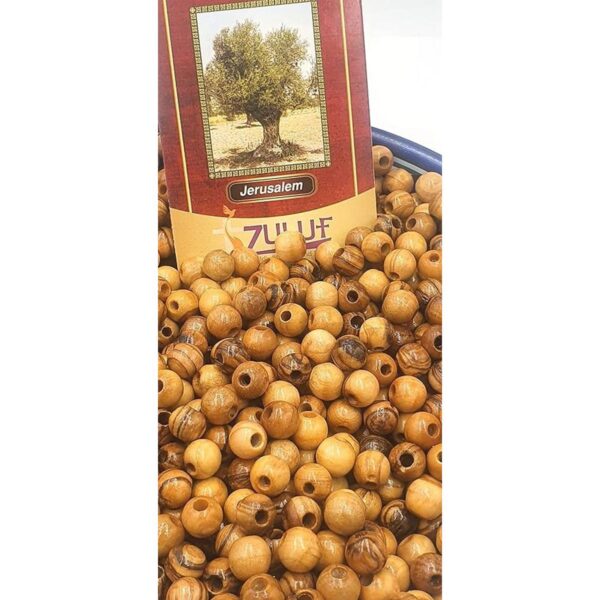 Cuentas de madera de olivo Nazareth de 0.315 in para la