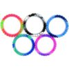 Zugar Land Pulseras de goma coloridas con cuentas de_3