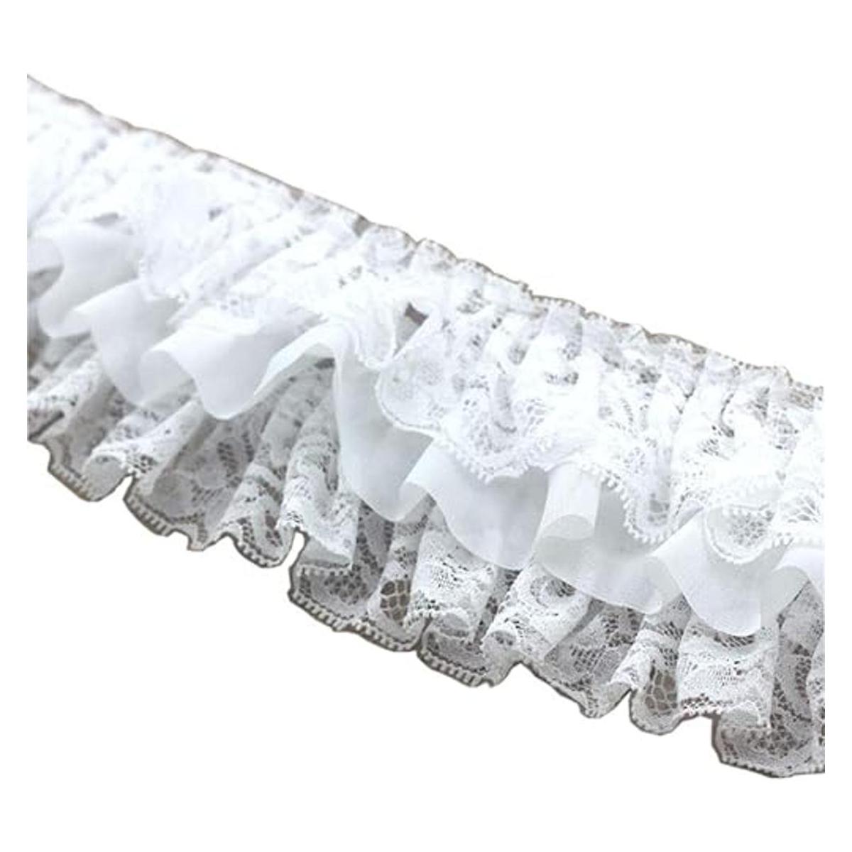 5 yardas de 334 pulgadas de ancho plisadas para coser