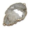 Conectores Druzy de cristal de ágata natural con cristales_4