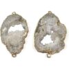 Conectores Druzy de cristal de ágata natural con cristales_3