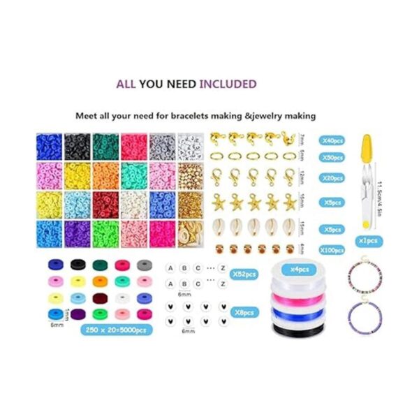 Zoyomax 4880 cuentas de arcilla para hacer pulseras 0.236_3